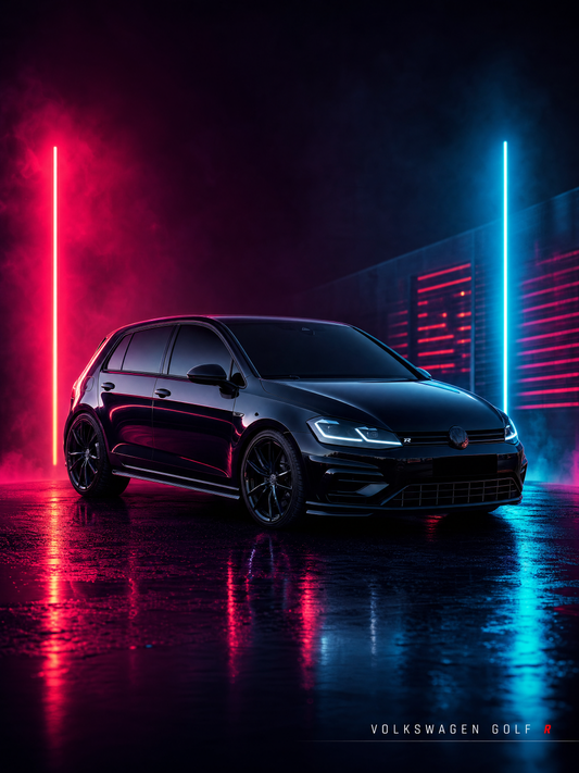 Neon Night Style – Personalisiertes Auto Poster